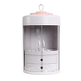 OUSIKA Make-up-Organizer Rotierendes Kosmetik-Display-Rack Drag-and-Drop-Aufbewahrungsbox Desktop-Lippenstift-Box Große Kapazität Hautpflege-Kosmetik-Rack Make-up-Aufbewahrung Organizer