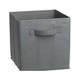 lmoikesz Aufbewahrungswürfel Faltbare Behälter Faltbare Körbe Regal Schrank Kleidung Organizer Heimwerker Kleiderschrank Stoffkorb, Dunkelgrau