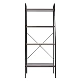 Bücherregal-Leiter - 4-stufige Regalleiter Bücherregal-Regale Multifunktionales Lagerregal für Zuhause Wohnzimmer Schlafzimmer