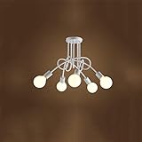 Pendelleuchte Kronleuchter Lampe American Industrial Retro Eisen Twist Deckenleuchte Modernes Schlafzimmer Esszimmer Arbeitszimmer Kunst 3/5 Kopf Hohe Helligkeit Durchmesser: 55 cm.
