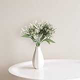 ECUNGWUA Vase Altrosa Schleierkraut-Blumenstrauß-Hochzeits-Hauptdekorations-Simulations-Blumen-Holding-Blumen-Rosen-Wand-Fälschungs- Zimmerpflanzen Set（a1-A