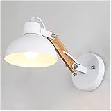 Kreative Holzwandleuchten, moderne innen verstellbare Wandlampe, japanisches Schlafzimmer -Wandlicht, Lampenkörper nach oben und unten, Beleuchtungsanlage for Treppe, Garderobe, Flur, Hotel (Farbe: We