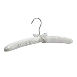 Amazon Basics – Gepolsterte Kleiderbügel mit Satin, für Blusen, elfenbeinfarben, 12 Stück