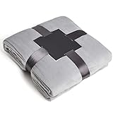 SOKAKI Kuscheldecke Flauschig Decke Sherpa Decke Sofa Weich Warm Wohndecke Hochwertige Flanell Fleecedecke als Sofadecke Couchdecke für Bett Sofa Menschen (Grau,150cmX230cm)