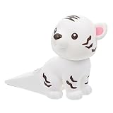 iplusmile Türstopper Türregal Tiger-Türstopper Anti-Türstopper Kunststoff-Türstopper Stoßstange Flexibler Pvc-Türstopper Weiß 2 Stück