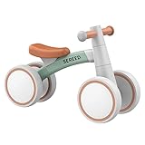 SEREED Kinder Laufrad ab 1 Jahr, Lauflernrad Spielzeug für 12-24 Monate Baby, Erstes Fahrrad ohne Pedal mit 4 Rädern für Jungen und Mädchen, Kleinkinder Erste Geburtstag Geschenk