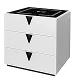 BEdaw Nachttische, Intelligenter Nachttisch Mit Kabellosem Lade-Usb-Anschluss, Nachttisch, Dimmbares Led-Licht, Nachttisch, Schlafzimmer, Nachttisch, Kommode/Right