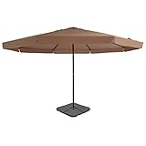 ZQQLVOO Sonnenschirme, Terrassenschirme Sonnenschutz für Gärten, Höfe, Strände, Terrassen, Cafés Sonnenschirm mit Schirmständer Taupe (Schnelle Lieferung)