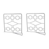BESTonZON 2 Stück Schrank-Trennwand Drahtregal Regal Waschtisch-Aufbewahrungs-Organizer Spind-Organizer Geldbörsen-Organizer Für Schrank Kunststoff-Kleiderteiler Kommode