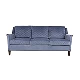 178 x 65 x 49 cm Samt Polstersofa Couch Kiefer Sperrholz Möbel Hellgrau/Garten (Farbe: Grau Größe: Dreisitzer) (Blau Dreisitzer)