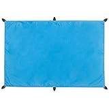 CelinaSun Sonnensegel PES UPF 50+ Outdoor Rechteck 2 x 3m blau Sonnendach Backpacking Zeltplane Ultraleicht Tragebeutel