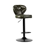 BinOxy Barhocker Anhebbarer Barstuhl (63-83 cm) Moderner einfacher PU-Leder-Rückenlehne Barstuhl an der Rezeption kann hohen Hocker drehen Hocker (Color : D)