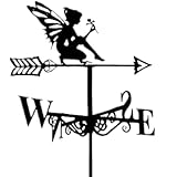 Wetterfahne Kreative Metall Retro aus Edelstahl Klassische Wetterfahne für Garten Terrasse Bauernhof Scheune Garage Zaun Pavillon im Freien Dekorieren Sie Die Wetterfahne