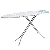 Russell Hobbs LA083234AQUA1EU7 Klappbar Bügelbrett, höhenverstellbar Bügelbrett für Dampfbügeleisen, leicht und einfach zu bedienen, Bügeltisch mit maschinenwaschbarem Bezug, 93 cm hoch, 115 x 36 cm