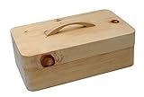 JOWE Zirbenbrotdose | Brotbehälter aus Zirbe | Brotaufbewahrungsbox aus Holz | Brotkasten aus Zirbenholz