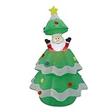 Aufblasbarer Weihnachtsbaum, Polyester, Langlebig, Leicht, Geruchlos, Aufblasbarer Baum mit Premium Reißverschluss, Farbecht, Hervorragende Abdichtung, Aufblasbarer Baum Weihnachten, für Zuhause(EU)