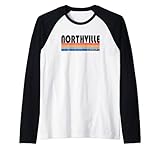 Zeigen Sie Ihren Northville, MI Heimatown Pride mit diesem Retro 70er Jahre Raglan