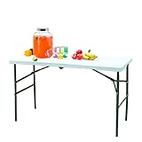 Neo Klapptisch, tragbar, zusammenklappbar, für Camping, Garten, Party, Grillen, Abendessen, Buffet, Picknick (1,2 m)