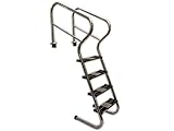 Ideal Eichenwald Schwimmbadtreppe Pooltreppe Edelstahltreppe Treppe 4-St Schwimmbadleiter Leiter