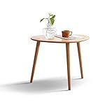 Massivholz Wohnzimmer Couchtisch Modern Minimalistisch Holz Umweltschutz Kieselsteine Glatt Unregelmäßige Form Schlafzimmer TV Schrank Aufbewahrung Layered Couchtisch Holzfarbe S (Holzfarbe Medium)