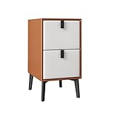AINSTE Nachttisch Holz Nachttisch Mini Kleiner minimalistischer moderner Schließfach mit Doppelschublade Schlafzimmer Schrank Home Nachttischmöbel Nachtschrank (Color : A)