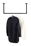 RSR Hangers Kleiderstange Garderobe Industrie Design für Decke | Breite 50 cm x Höhe 50 cm | Garderobenstange | Ankleidezimmer | Schlafzimmer | Garderobe | begehbarer Kleiderschrank