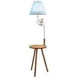 Stehleuchten Innenbeleuchtung Standleuchten Nordic Holz Stehlampe, kreative Schlafzimmer Nachttischlampe einfache Standard Lampe mit DREI Beinen Couchtisch Standleuchten Stehlampe Stehleuchten