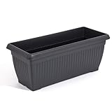 Prosper Plast DTT700-S433 'Terra' Blumentopf – Anthrazit, 70 x 30 x 27,7 cm