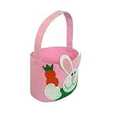 Lurrose Blaue Geschenktüten Hasen-Geschenktüten -Süßigkeitstüten Kaninchen-Geschenktüten Osterhasen-Tasche Rosa Fass- -Geschenktüten