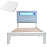 DDOY ausziehbett Bed Frame bettgestell betten, bettrahmen & lattenroste stauraumbett 90x200 holzbett seniorenbett 90x200 rausfallschutz Bett Holz Bett 90x200 mit lattenrost