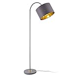 lux.pro Stehlampe Toledo 173cm 1xE27 Stehleuchte schwenkbare Standleuchte Metall in verschiedenen Farben (grau)