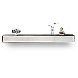 TV-Schrank TV-Board Lowboard,für Wohnzimmer Schlafzimmer & Büro,für Wohnzimmer Schlafzimmer & Büro,TV-Bank Fernsehschrank,Multimedia Wandregal Großer (schwarz+weiße Tür/160CM)