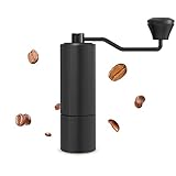 TangVita Kaffeemühle manuell Handmühle Handkaffeemühle mit Ederlstahl-Mahlwerk Präzise Mahlgradeinstellung für Espresso bis French Press