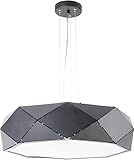 Licht-Erlebnisse Pendelleuchte Esstisch HARBORG Metall Schwarz Mehrflammig E27 Hängetiefe bis 0,9m Design Hängelampe Küche