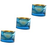 Garneck 3-Teiliges Räuchergefäß Dekoration Für Tisch Vintage-Dekoration Für Zuhause Kegel-Räuchergefäß Desktop-Räuchergefäß Räuchertablett Dekoratives Räuchergefäß Räuchergefäß Im