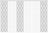 HOME WOHNIDEEN 96437 | 6er-Set Schiebegardine 'VOLARE', Digitaldruck auf Bambus-Optik, mit abstraktem Motiv, 260x60cm, Farbe: Grau