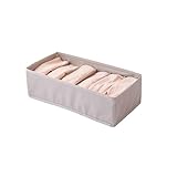 Neues Design Aufbewahrungsbox für Unterwäsche, Socken, Schrank-Organizer, faltbar, Schubladenteiler, Haushaltskleidung, Organizer, Aufbewahrung, Sortierwerkzeug, 33 x 16 x 9 cm, 6 Fächer