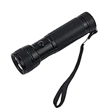 wojonifuiliy01 Leichte und praktische Aluminiumlegierungs-Banknoten-Inspektionslampe, die Camping-Notfall-Taschenlampe lila Licht-Taschenlampe beleuchtet (Black, One Size)