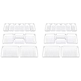 Duendhd 24 Schreibtisch-Schubladen-Organizer-Tabletts mit 3 Größen transparenten Kunststoff-Aufbewahrungsboxen Trennwand Make-up Organizer für Büro