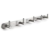Sempro Hakenleiste 5 Haken aus V2A Edelstahl für Vorzimmer, Garderobe, Küche, Badezimmer