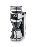 SEVERIN FILKA Vollautomat für Filterkaffee 5-in-1, Kaffeemaschine mit Mahlwerk und Edelstahl-Thermokanne, Filterkaffeemaschine mit nachhaltigem Goldton-Dauerfilter, KA 4851