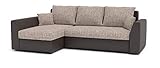 Ecksofa Paul mit Schlaffunktion! Best ECKSOFA! Eckcouch mit Bettkasten! (Lawa 02 + Soft 66)