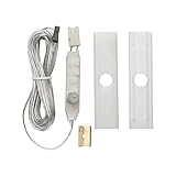 L&S Led Bewegungsmelder, Sensor Schalter mit Profilabdeckungen transparent und opal passend zu Meccano Profil MEC-2 Einbau, 36W, 12V