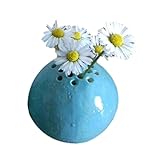 Blumenvase Kleine Vasen Handgefertigte Vase Aus Harz Mini Vase Rund Mit Loch Dekovase Perforierte, Tischdekoration Kreative Miniaturvase Für Hochzeit Tischdeko