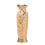 Modern Vasen für Blumen Tabelle Europa Luxus vergoldet Keramikvase Home Wohnzimmer Dekor Kreative Porzellan Dekorative Vasen for Hochzeitsdekoration Schlafzimmer Büro (Color : B)