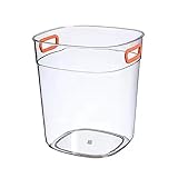 BinOxy EIS Eimer Klarer Acryl-Eiskübel, Kunststoff-Champagnerkühler, Dicke, klare Getränkewannen mit Griff, Dicker Weinkühler-Eimer for Bar, Zuhause, Partys Eiseimer/Eiskübel (Size : M)
