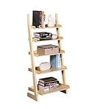 Bücherregal Bücherregale 5-stöckiges Haushalts-Bücherregal-Aufbewahrungsregal Boden Einfaches Kreatives Bücherregal Display Leiterregal Bücherschrank (Color : B, Size : 60.5 * 39.5 * 140 cm)