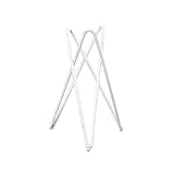 YFQHDD Tabelle Air Betriebshalter Eisen-Kunst-Anzeige Indoor Outdoor Home Decor Tillandsia Geometrische Garten Ornamente Büro Blumentöpfe Ständer (Color : Argento)