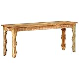 Sitzbank, Flurbank, Garderobenbank, Sitzmöbel, für Wohnzimmer Schlafzimmer Flur, Bank 110×35×45 cm Recyceltes Massivholz