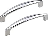 Schrankgriffe Schrankklopfer Schrankschubladengriffe, Küchentürknöpfe, 2 Stück Moderne Küchenschrank-Schrankknöpfe Schubladengriffe Griffknopf Zinklegierung KleiderschrankMöbel ( Color : Chromed , Siz